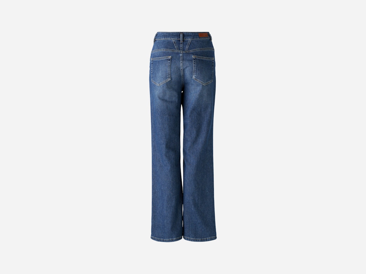Bild 8 von Jeans THE STRAIGHT Wide Leg, mid waist, regular in darkblue denim | Oui