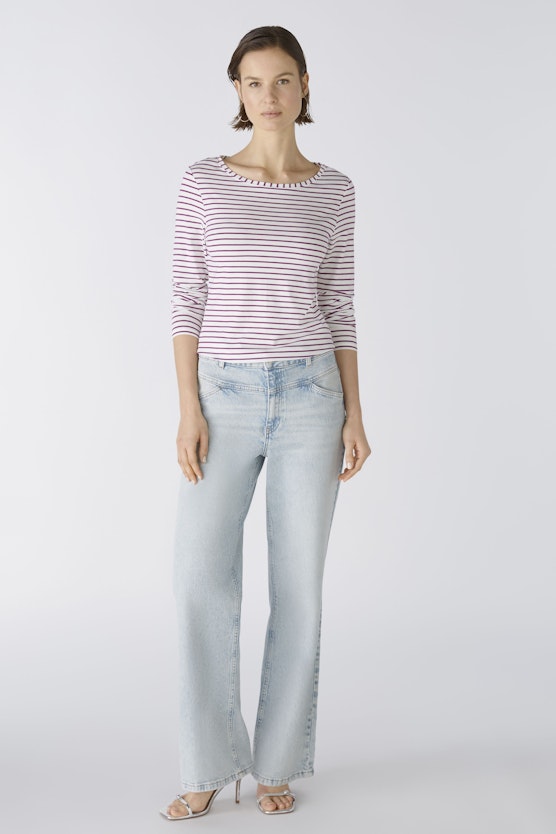 SUMIKO Long-sleeved shirt elasticated cotton-modal blend
