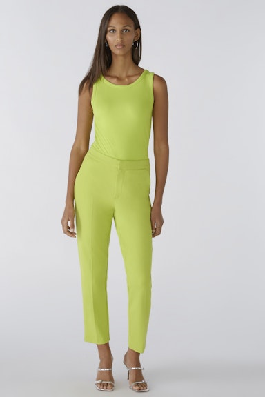 Bild 2 von FEYLIA Jersey trousers slim fit, cropped in macawa green | Oui