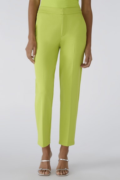 Bild 3 von FEYLIA Jersey trousers slim fit, cropped in macawa green | Oui