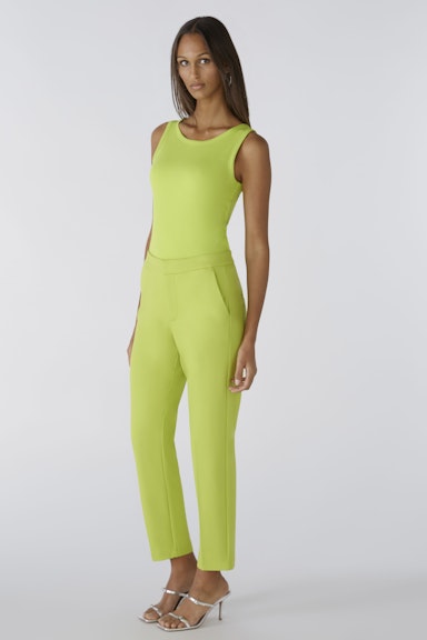 Bild 6 von FEYLIA Jersey trousers slim fit, cropped in macawa green | Oui