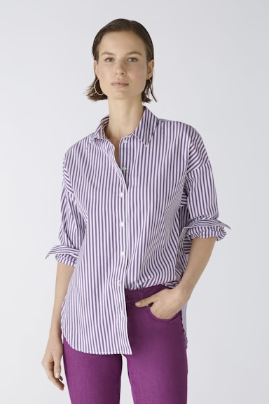 Bild 2 von Shirt blouse cotton blend in violett white | Oui