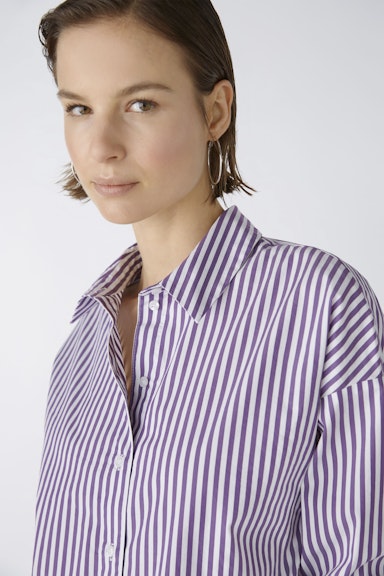 Bild 4 von Shirt blouse cotton blend in violett white | Oui