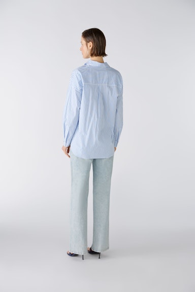 Bild 3 von Hemdbluse Baumwollmischung in blue white | Oui