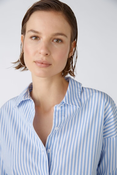 Bild 4 von Shirt blouse cotton blend in blue white | Oui