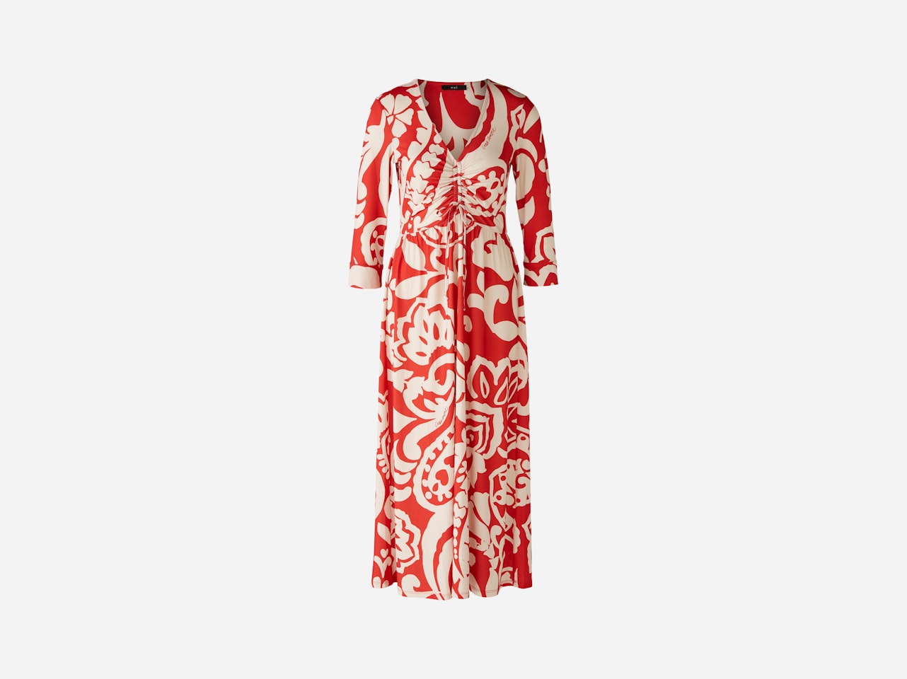 Bild 1 von Midi dress silky Touch quality in red white | Oui