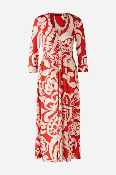 Bild 1 von Midi dress silky Touch quality in red white | Oui