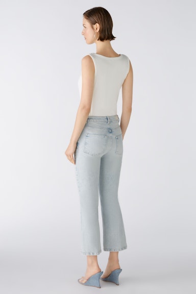 Bild 3 von Jeans EASY KICK mid waist, cropped in blue denim | Oui