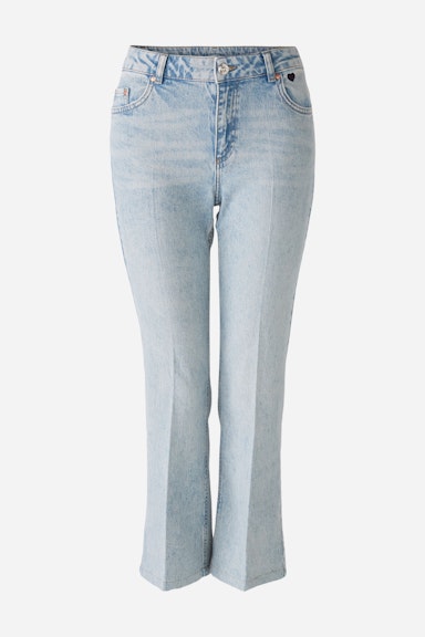 Bild 7 von Jeans EASY KICK mid waist, cropped in blue denim | Oui