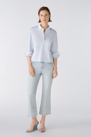 Bild 1 von Shirt blouse cotton blend in lt blue white | Oui
