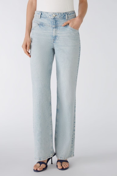 Bild 2 von Jeans THE STRAIGHT mid waist, regular in blue denim | Oui