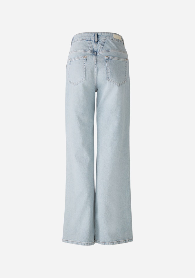Bild 8 von Jeans THE STRAIGHT mid waist, regular in blue denim | Oui