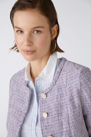 Bild 4 von Jacket with bright yarn in dk blue violett | Oui