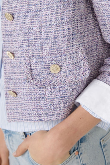 Bild 5 von Jacket with bright yarn in dk blue violett | Oui