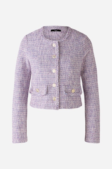 Bild 8 von Jacket with bright yarn in dk blue violett | Oui