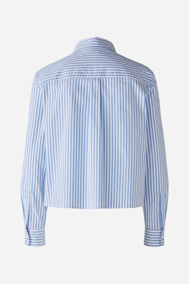 Bild 8 von Shirt blouse elastic cotton blend in blue white | Oui