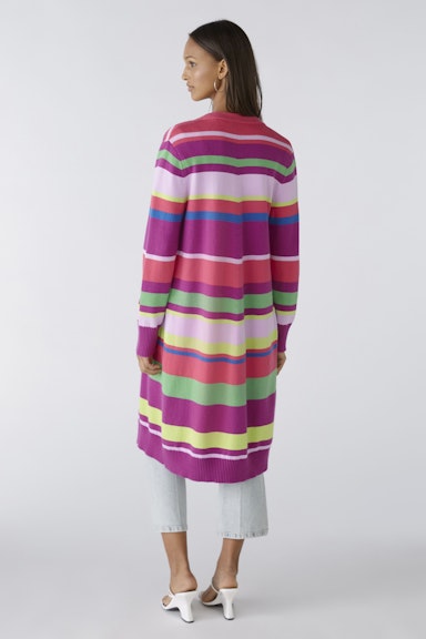 Bild 3 von Knitted coat with cotton and viscose in lilac green | Oui