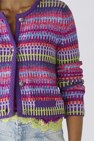 Bild 5 von Strickjacke Baumwollmischung in lilac pink | Oui