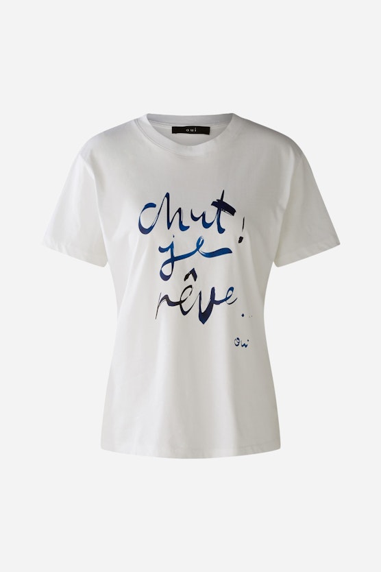 Topshop Petite 'oui Chérie' Slogan Print T-shirt