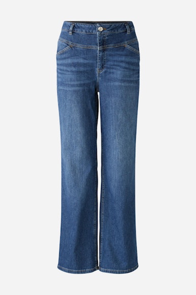 Bild 7 von Jeans THE STRAIGHT Wide Leg, mid waist, regular in darkblue denim | Oui