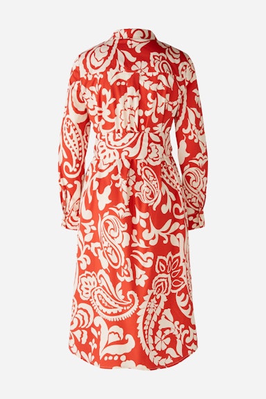 Bild 2 von Shirt dress elasticated cotton poplin in red white | Oui