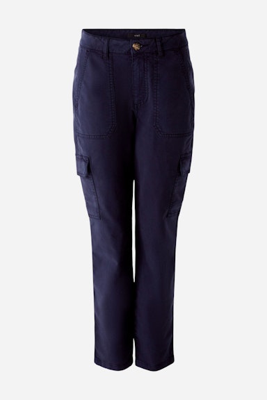 Bild 8 von Cargo trousers elastic viscose cotton blend in darkblue | Oui