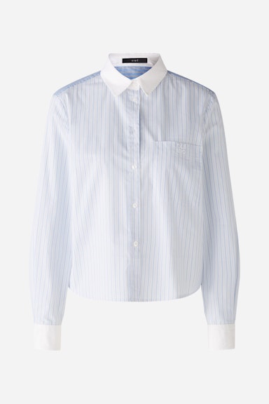 Bild 7 von Shirt blouse cotton blend in lt blue white | Oui