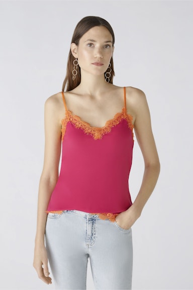 Bild 3 von Top elastic jersey in rose orange | Oui