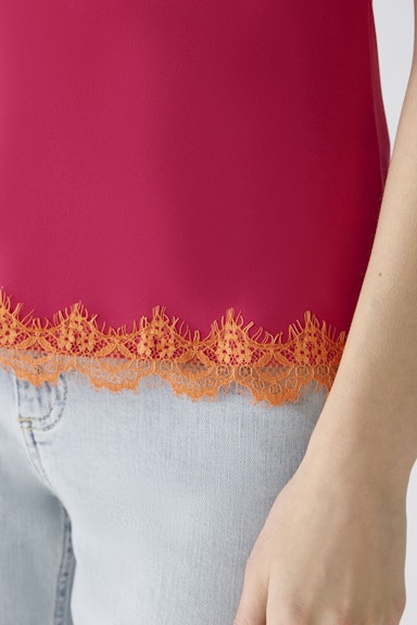 Bild 5 von Top elastischer Jersey in rose orange | Oui