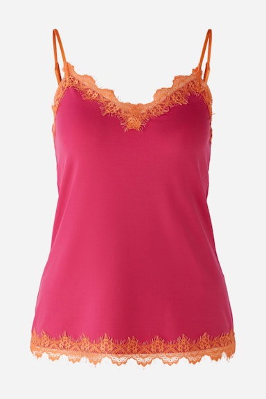 Bild 6 von Top elastischer Jersey in rose orange | Oui