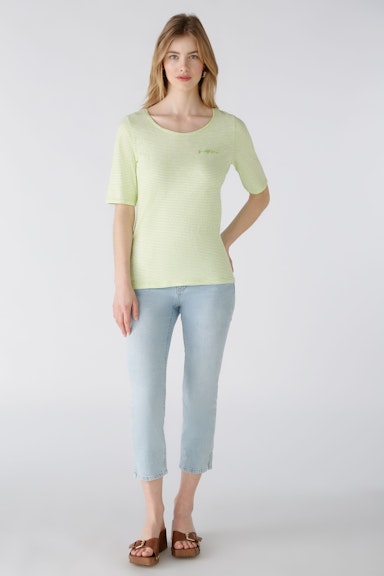 Bild 2 von T-shirt organic cotton in white green | Oui