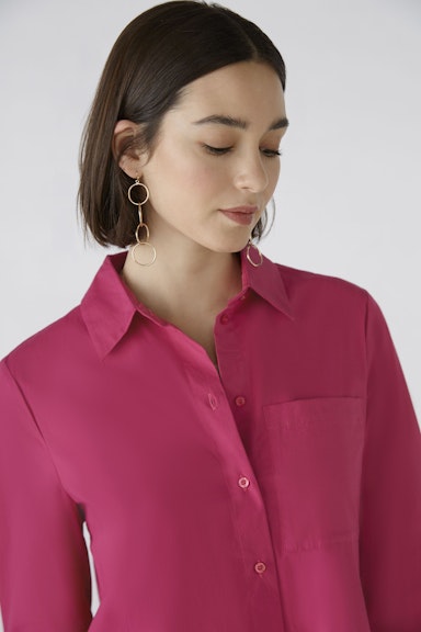 Bild 4 von Hemdblusenkleid elastische Baumwolle in pink | Oui