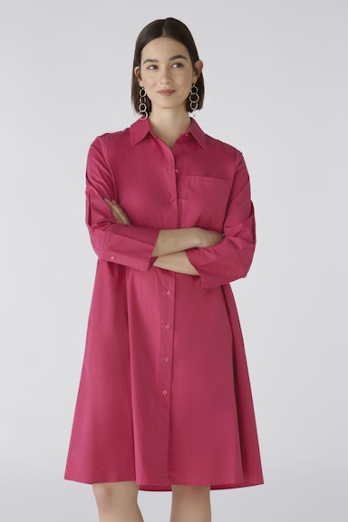 Bild 6 von Hemdblusenkleid elastische Baumwolle in pink | Oui
