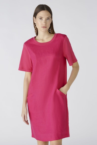 Bild 2 von Kleid Leinen-Baumwollpatch in pink | Oui