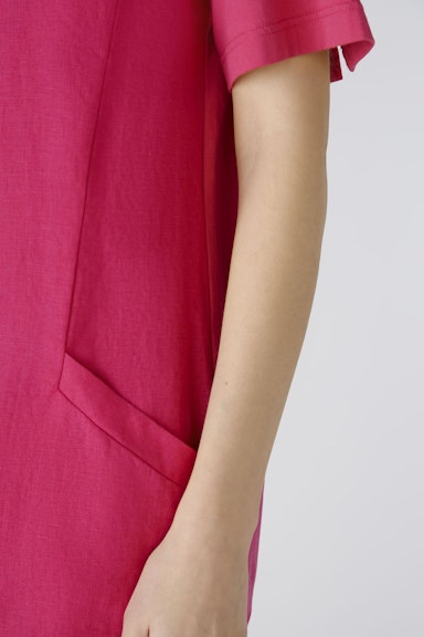 Bild 5 von Dress linen-cotton patch in pink | Oui