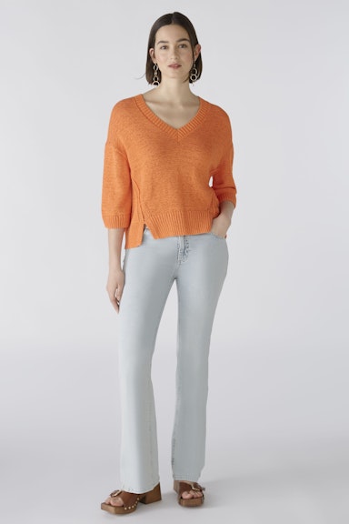 Bild 2 von Pullover Baumwollmischung in vermillion orange | Oui