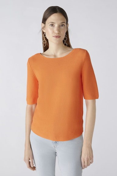 Bild 3 von Pullover reine Baumwolle in vermillion orange | Oui
