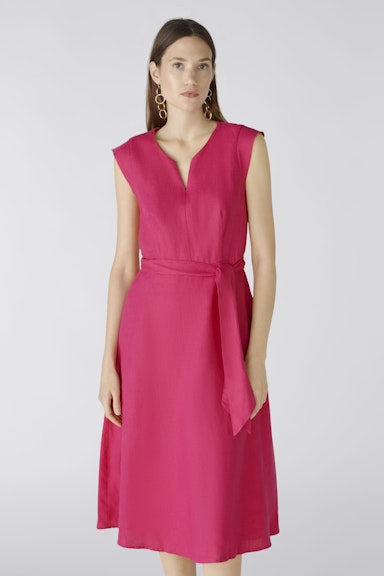 Bild 2 von Midi dress linen-cotton patch in pink | Oui