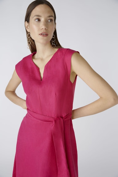 Bild 6 von Midi dress linen-cotton patch in pink | Oui