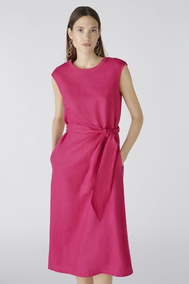 Bild 2 von Midi dress linen-cotton patch in pink | Oui