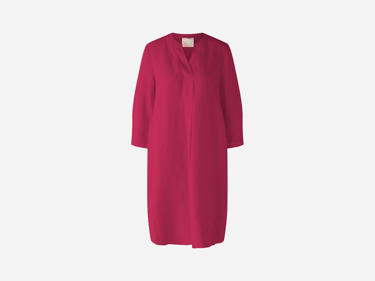 Bild 1 von A-Linien Kleid Leinen und Baumwolle Patch in pink | Oui