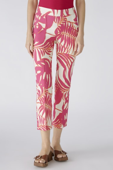 Bild 2 von Trousers elasticated gabardine in pink white | Oui