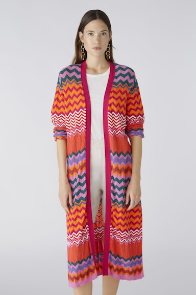 Bild 2 von Knitted coat 100% cotton in pink orange | Oui