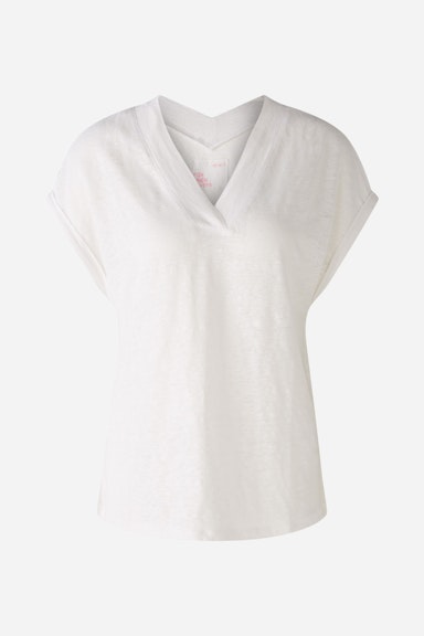 Bild 6 von T-shirt 100% linen in optic white | Oui