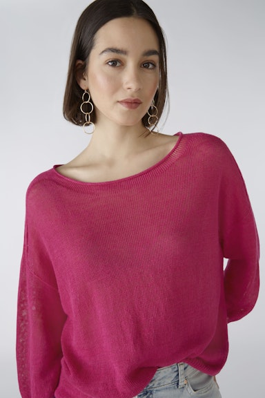 Bild 1 von Pullover 100% Leinen in pink | Oui