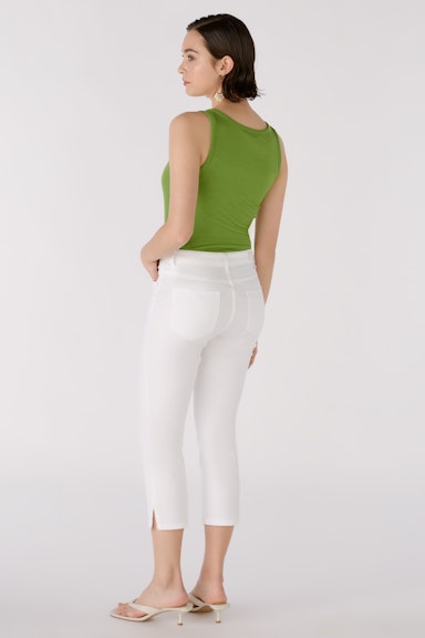 Bild 3 von Capri pants slim fit, mid waist in optic white | Oui