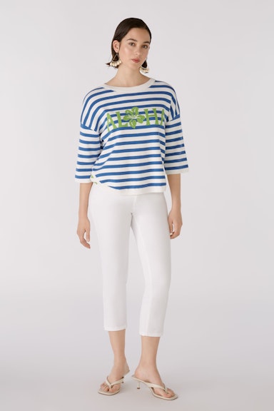 Bild 1 von Capri pants slim fit, mid waist in optic white | Oui