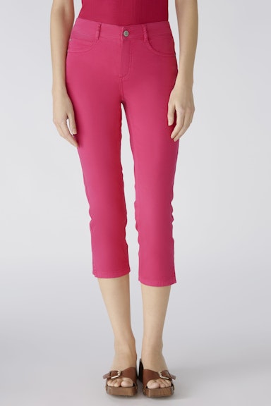 Bild 2 von Capri pants slim fit, mid waist in pink | Oui