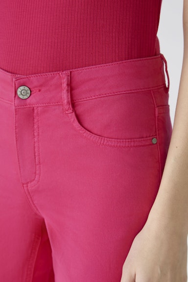 Bild 4 von Capri pants slim fit, mid waist in pink | Oui