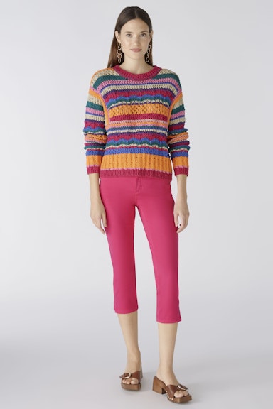 Bild 1 von Capri pants slim fit, mid waist in pink | Oui